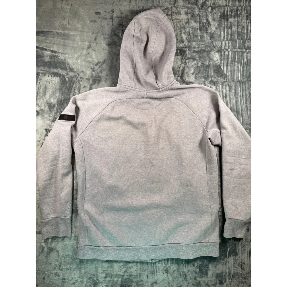 Jordan Hoodie Mens XL Grey Full Zip Jumpman Logo Athletic Sweatshirt Raglan